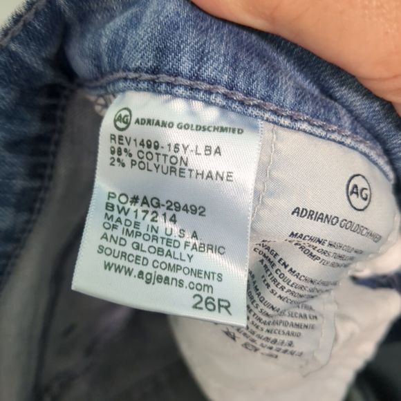 AG Adriano Goldschmied Women Jeans Size 26 Blue The Middi Ankle Mid Rise - Picture 5 of 5